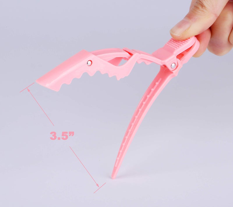 HH&LL Hair clips for Styling 12 pcs â€“ Wide Teeth & Double-Hinged Design â€“ Alligator Styling Sectioning Clips of Professional Hair Salon Quality (Colorful) - Image 5